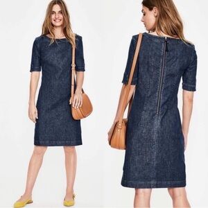 Boden Rhea Short Sleeve Denim Dress